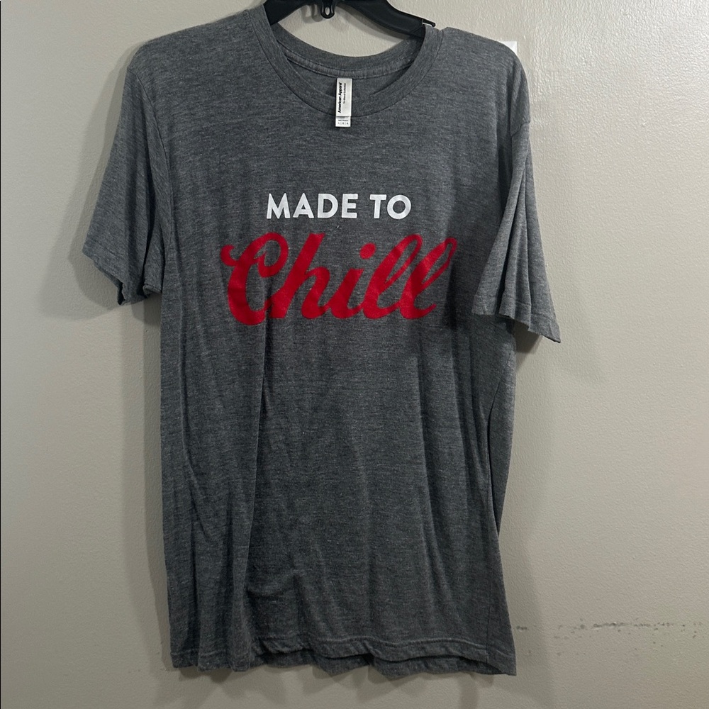 Coors Light Beer Made To Chill Gray Short Sleeve Tee Tshirt Womens Size L Large